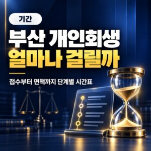 부산 개인회생 기간 | 접수에서 인가·면책까지 걸리는 시간