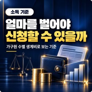 개인회생 소득 기준 | 얼마를 벌어야 신청할 수 있나